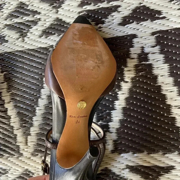 Massimo Dutti |  3 Tone- Double Strap Heels - Picture 10 of 12